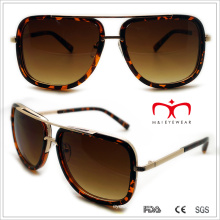 Plastic Unisex Square Sunglasses with Metal Decoration (WSP508323)